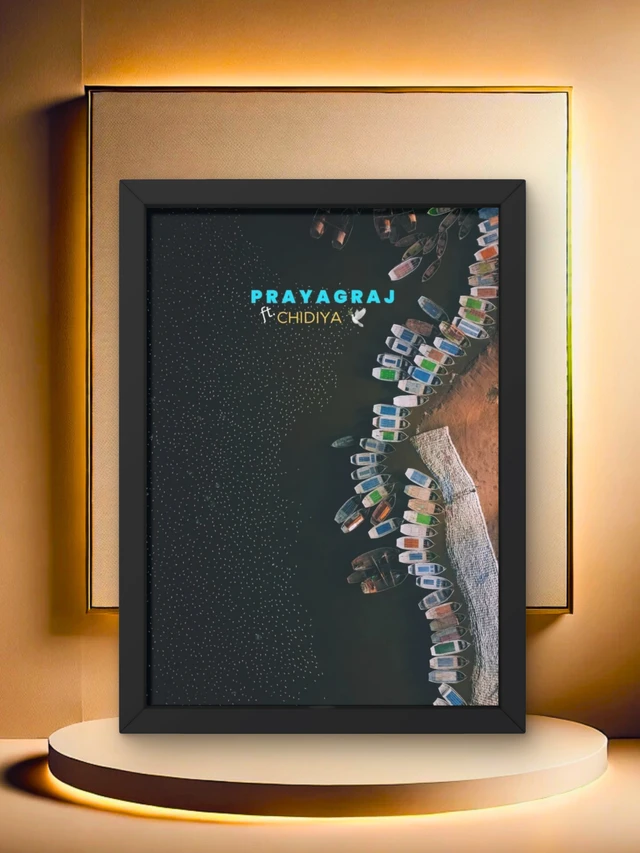 Prayagraj Aerial View Art Frame - 8*10
