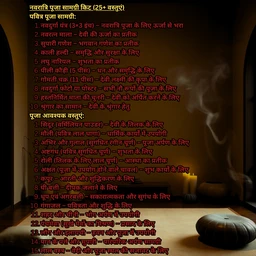 Mata Rani Maha Pooja Kit – Complete 25+ Items Set for 9 Days Worship -