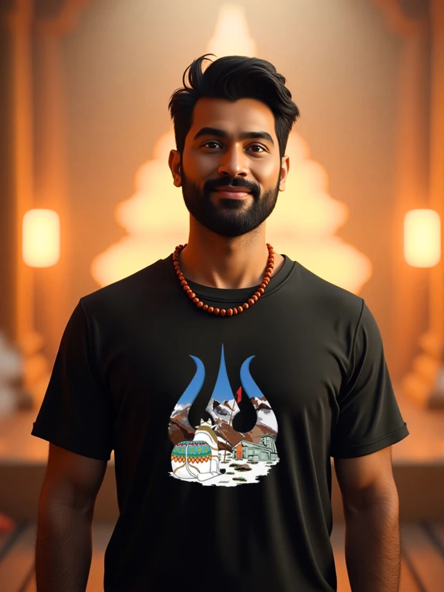 Shoptriangle Dry-Fit T-shirt – Trishul Kedarnath Edition - M