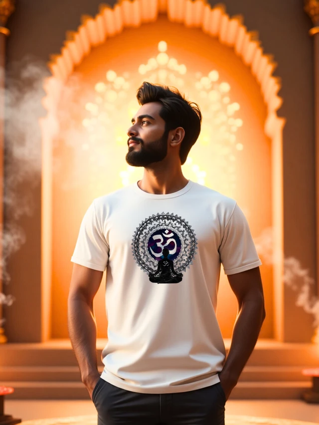 Shoptriangle Dry-Fit T-shirt – AUM Divine Consciousness Edition - S