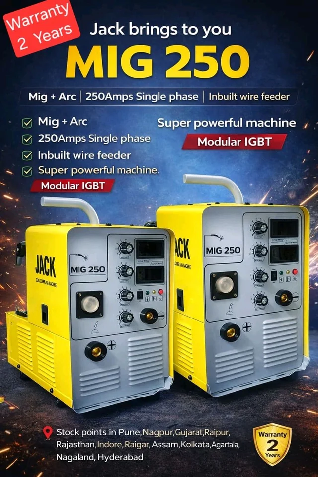 Mig Welding 250 Single Phase Jack Mig 250