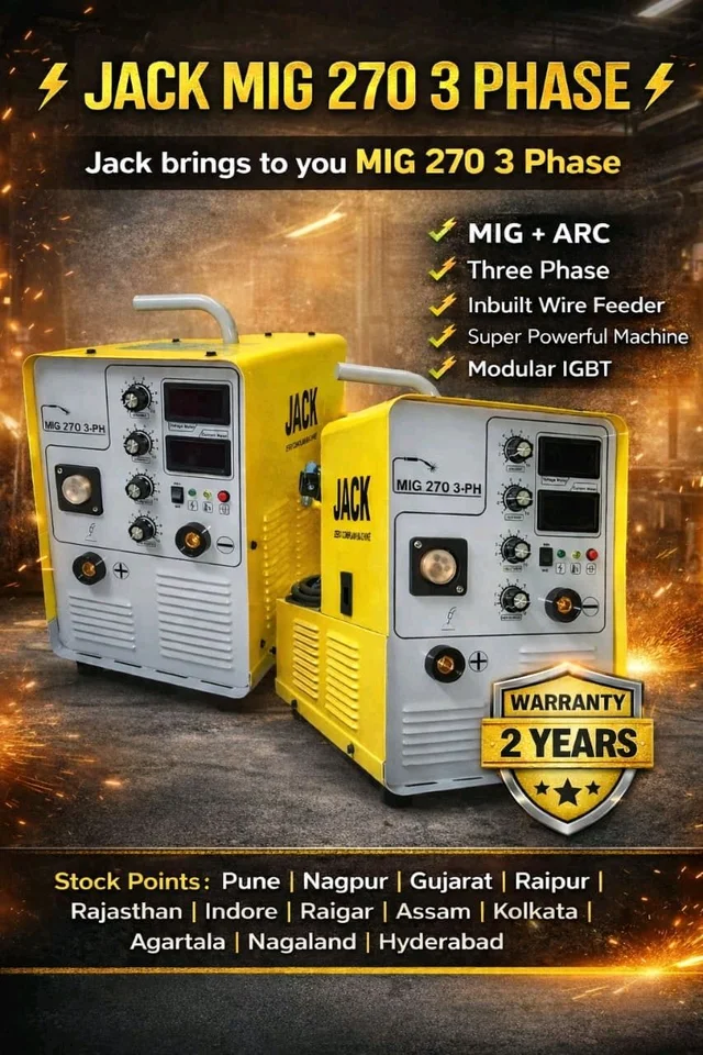 Mig Welding Industrial 270 3 Phase Jack Mig 270