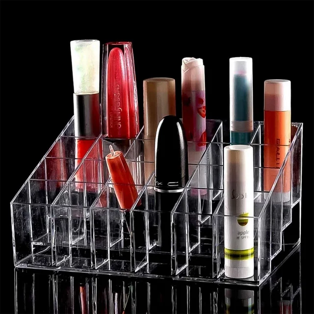 24 Hole Stand Trapezoid Holder Makeup Brushes Set Lipstick Holder Case Tools (1 Pc) BX13784
