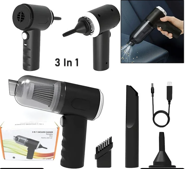 3-in-1 Car Mini Vacuum Cleaner with Blower BX7394