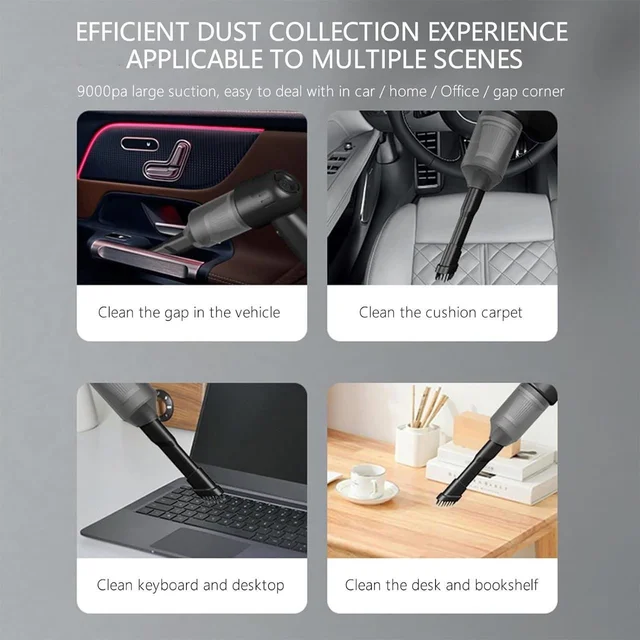 3-in-1 Car Mini Vacuum Cleaner with Blower BX7394