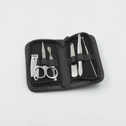 6-Piece Nail Clippers Kit with Travel Case: Professional Manicure Set, Stainless Steel BX6843