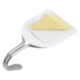 Adhesive Sticker ABS Plastic Hook Towel Hanger (Pack of 12) BX1627