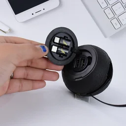 Car Charging Cable with Multiple Charging Tips - iPhone, Android, USB-C - Universal Charging Solution for Your Car BX14079