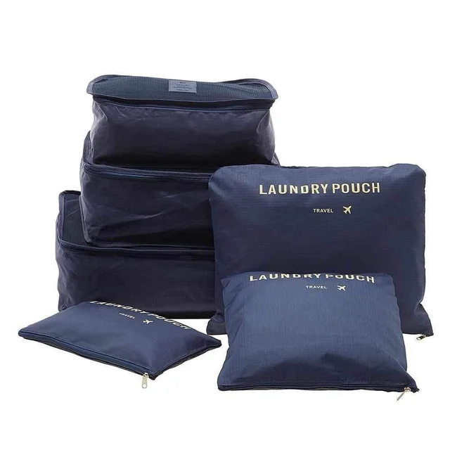 Cloth Organizer Pouch Laundry Zipper Bags (6 pcs) BX0192