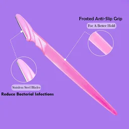 Eyebrow Painless Facial Hair Remover Razor for Face, Women and Men (3 Pack) BX1254