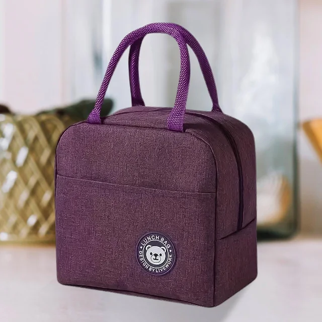 Lunch Box Bag for Women Men Insulated Lunch Bag With Zipper (1 Pc) BX8915