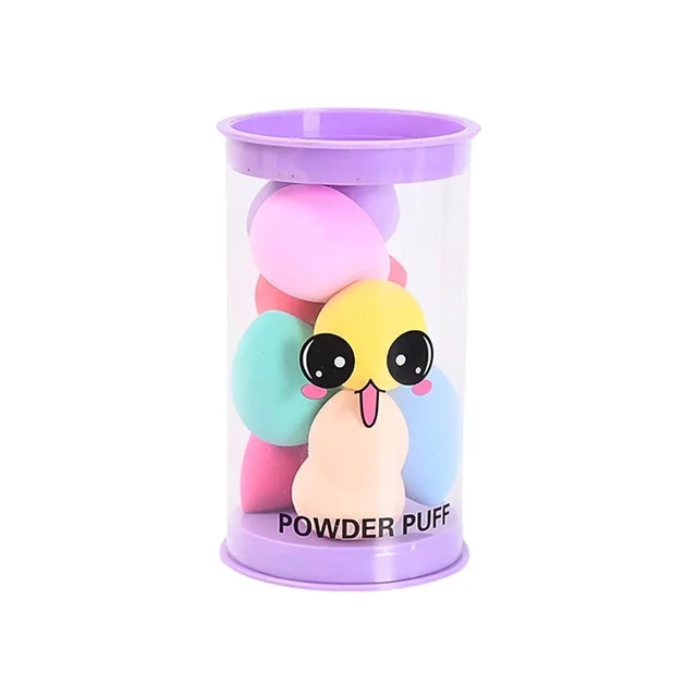 Makeup Beauty Powder Puff (8 Pcs Set / With Case / Mix Color) BX8463