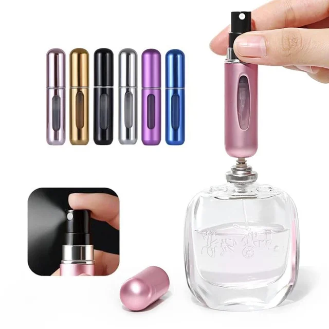 Mini Portable Perfume Spray Bottle – 5ml Refillable Atomizer (1 Pc / Mixed Colors) BX13552