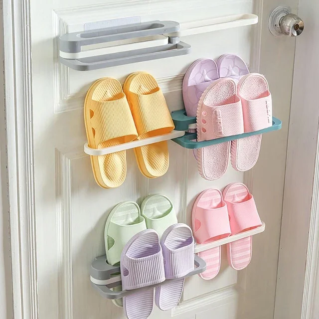 Multifunction Folding Slippers / Shoes Hanger Organizer Rack BX1122