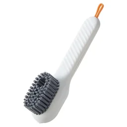 Multifunctional Scrubbing Brush with Liquid / Soap Dispenser, Cleaning Brush with Liquid / Soap Dispenser, Shoe Brush for Cleaning, Cloth Cleaning Brush with Handle Liquid Shoe Brush For Shoe Clothes (1 Pc) BX17928