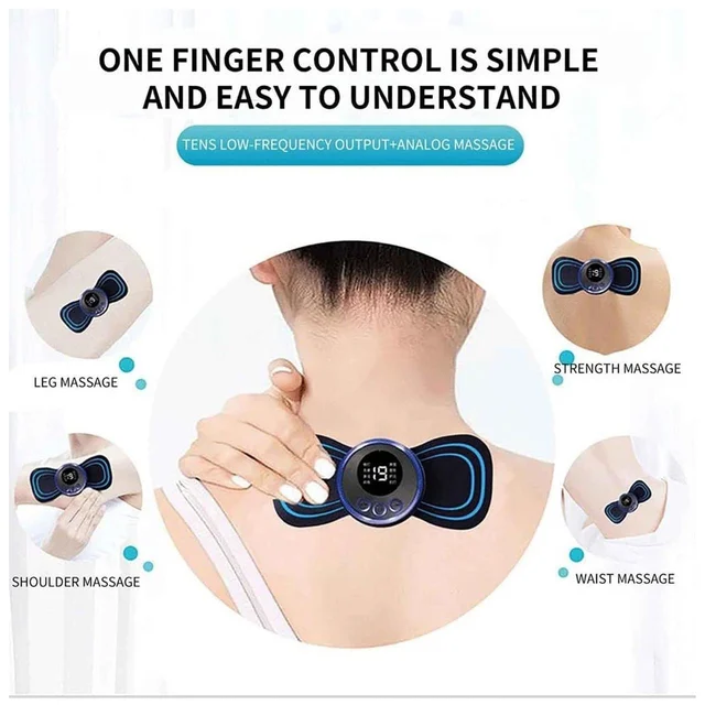 Portable USB Neck Massager Electric Neck Massager Automatic Massage Enhancer Mini Cervical Massager EMS BX6204
