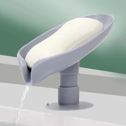 Self Draining Soap Holder for Bathroom Leaf Shape Soap Tray Pack of 2 BX4831