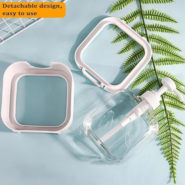 Snap sink Dispenser Plastic Clear Empty Pump Lotion Bottles (1 Set) BX6870