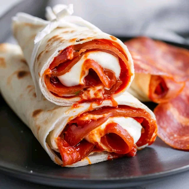 Cheesy Pizza Wrap