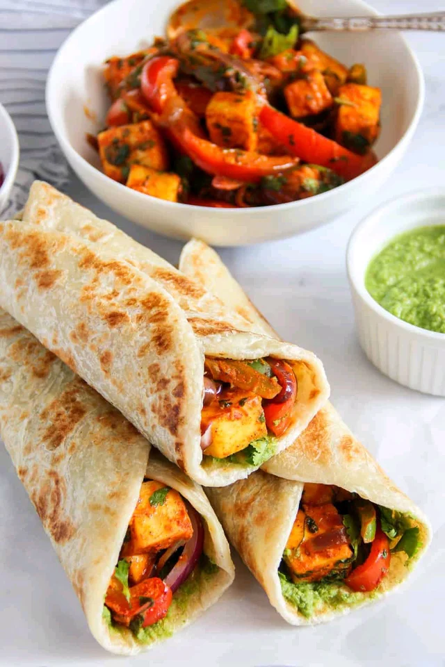 Chatpata Paneer Wrap