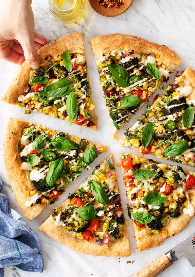 Veg Pizza Without Cheese