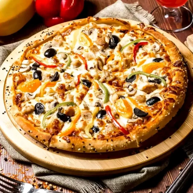 Baby Corn Cheese Pizza