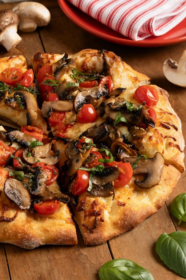 Mushroom Cheese Pizza