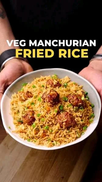 Veg Manchurian With Fried Rice