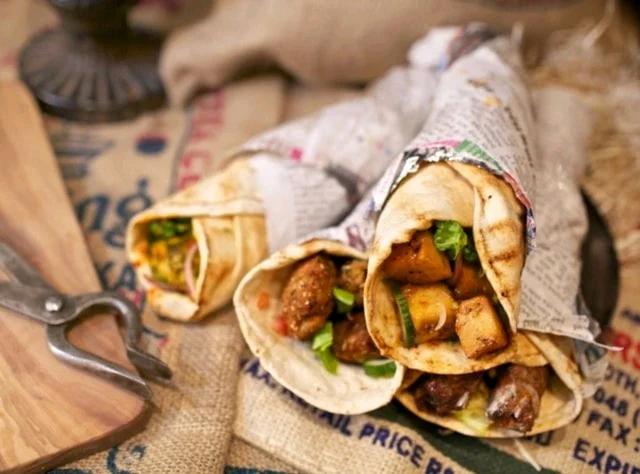 Mushroom Masala Roll  
