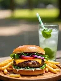 Classic Burger + French Fries + Any Mojito