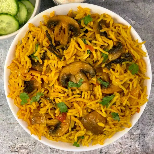 Mushroom Biryani 