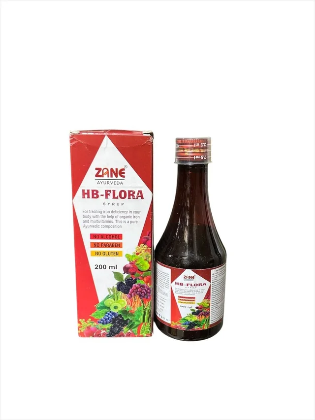 HB Flora Syrup – Ayurvedic Iron & Blood Building Tonic