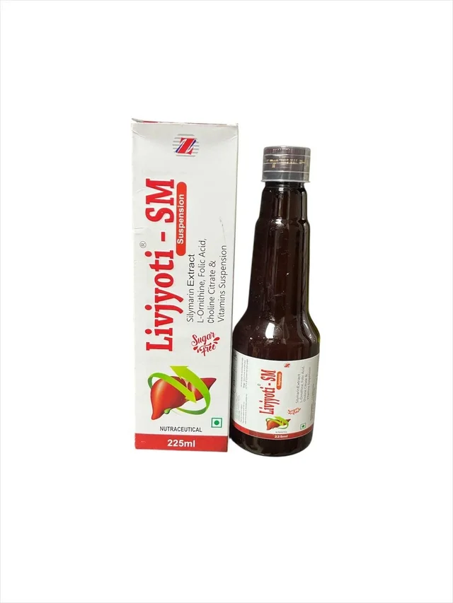 Livjyoti SM Syrup 225ml – Ayurvedic Liver Support & Detox Tonic | Silymarin, Choline & B-Vitamins