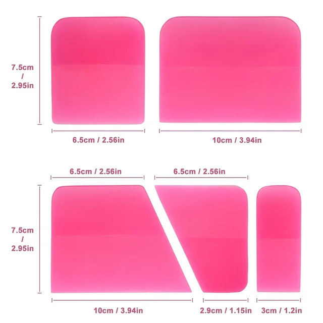 DETROMOTIVE - Squeezee Set Of 5 Pieces