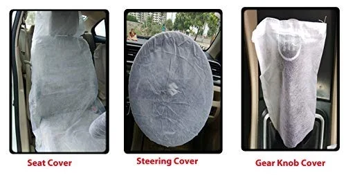 VAC 60gsm Seat Cover, Streaing Cover, Gear Knob Cover