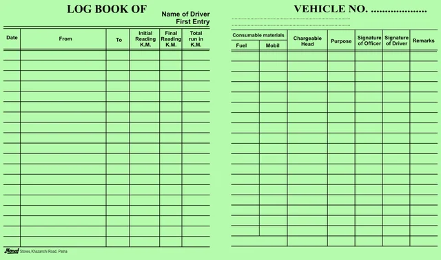 VAC Vehicle register -