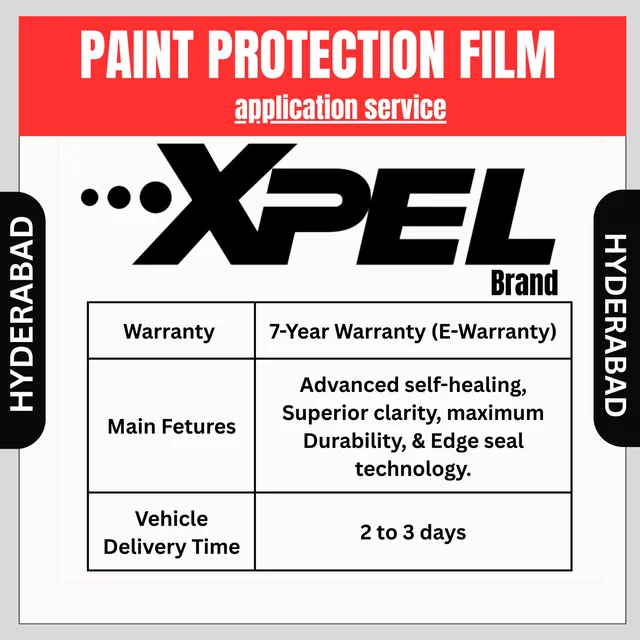 XPEL Hyderabad – XPEL Exo Armor PPF (7 Years Warranty)