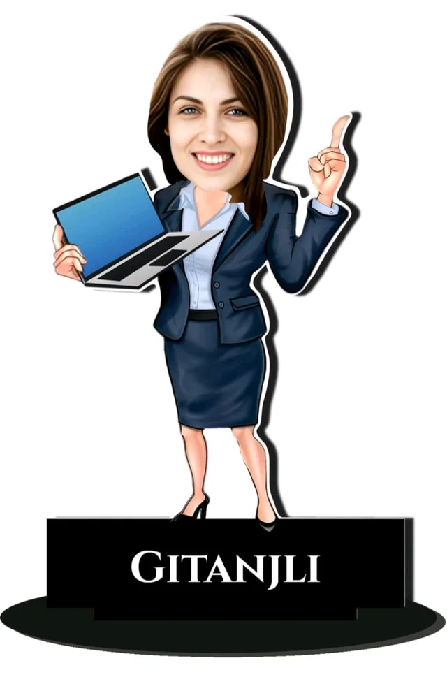 Caricature Face Cutout  Tablet Top Frame 