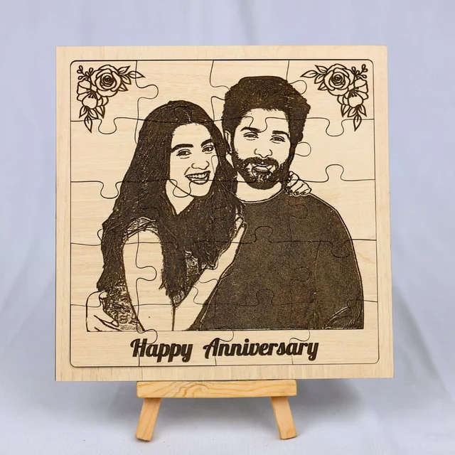 Unique Wooden Puzzle Engraving 