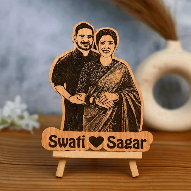 Wood Engraving Cutout Frame