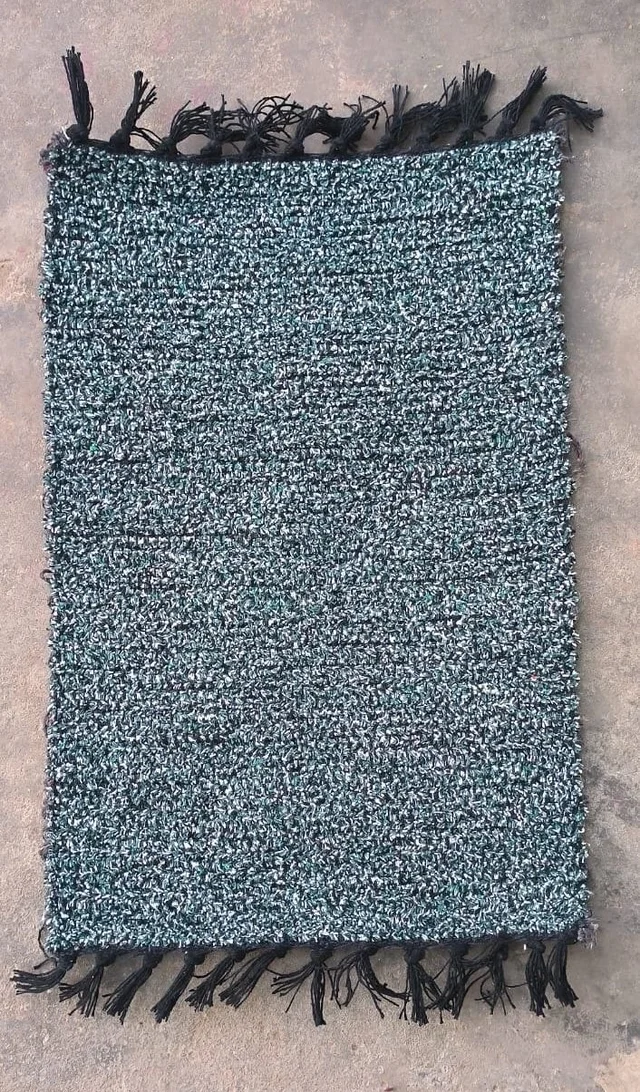 Steel Gray Cotton Door Mat