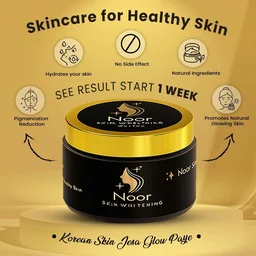 Noor Skin Whitening Cream, Rice – Face Wash Combo