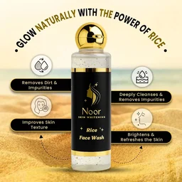 Noor Skin Whitening Cream, Rice – Face Wash Combo