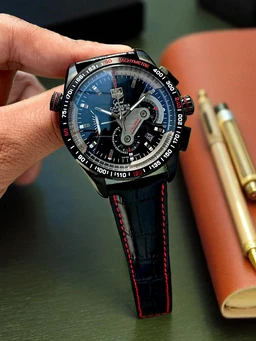 TAG_ Heuer_ Grand Carrera_ Calibre 36 RS 2 Caliper Chronograph Watch For Men - Black