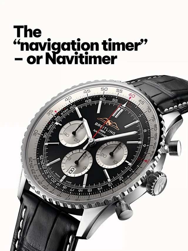 BREITLING_ AB0137211B1P1 Navitimer B01 Chronograph 46 Watch For Men - Black