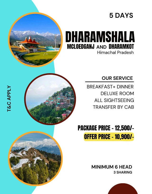 DHARAMSHALA DALHOUSIE (DLX)- 4N/5D