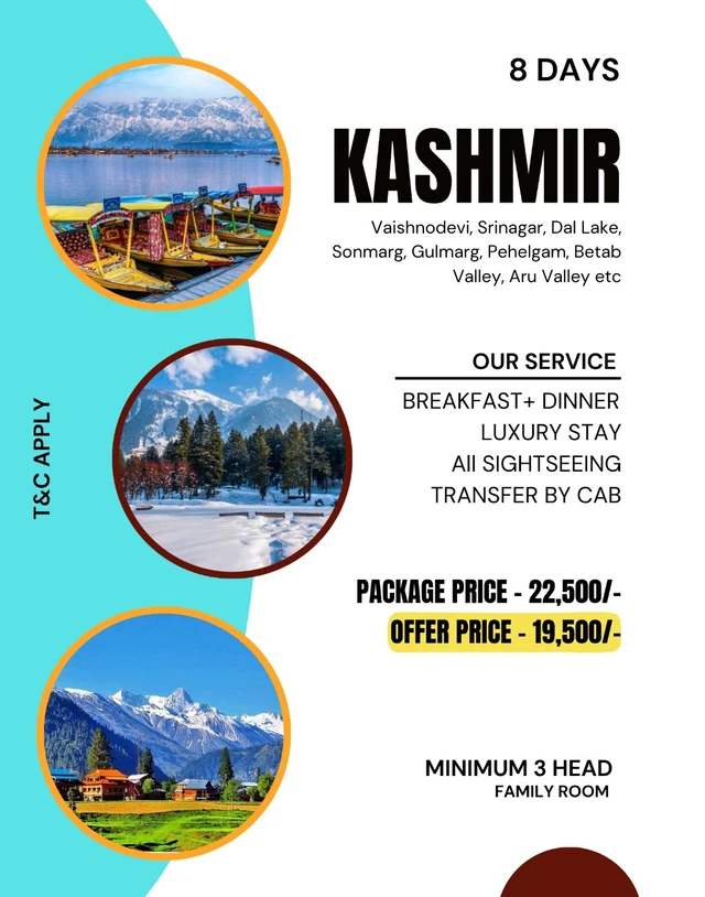 KASHMIR (FLY)- 7N/8D