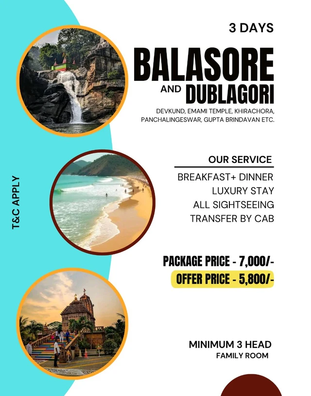 BALASORE AND DUBLAGORI - 3 DAYS