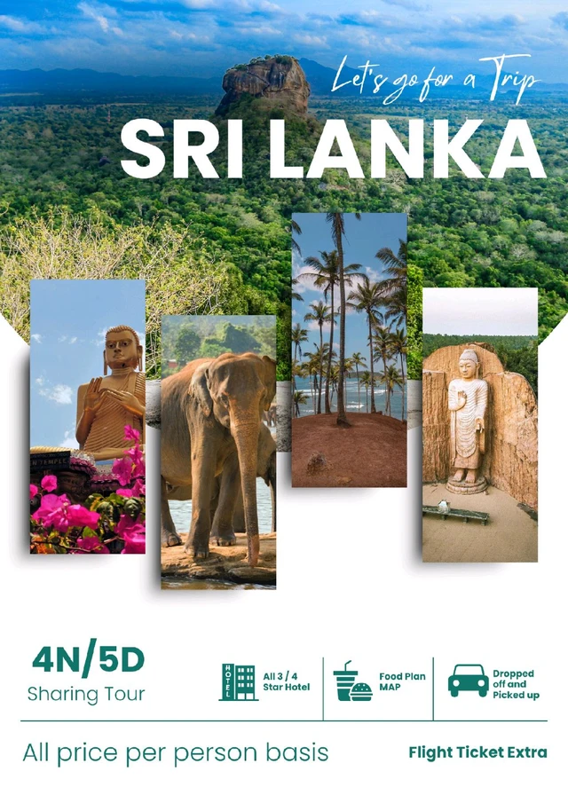 SRI LANKA TOUR (15th Nov)- 4N/5D