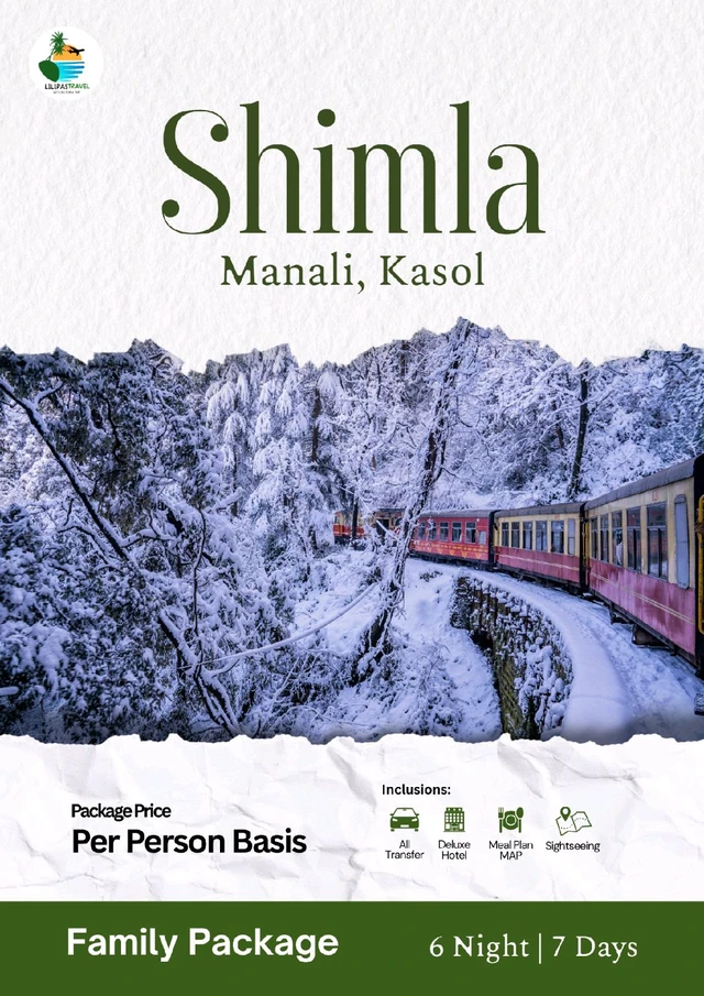 SHIMLA MANALI (FLY)- 6N/7D MAP